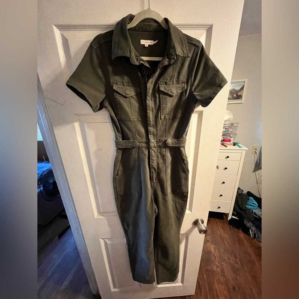 Good American Olive Green Jumpsuit